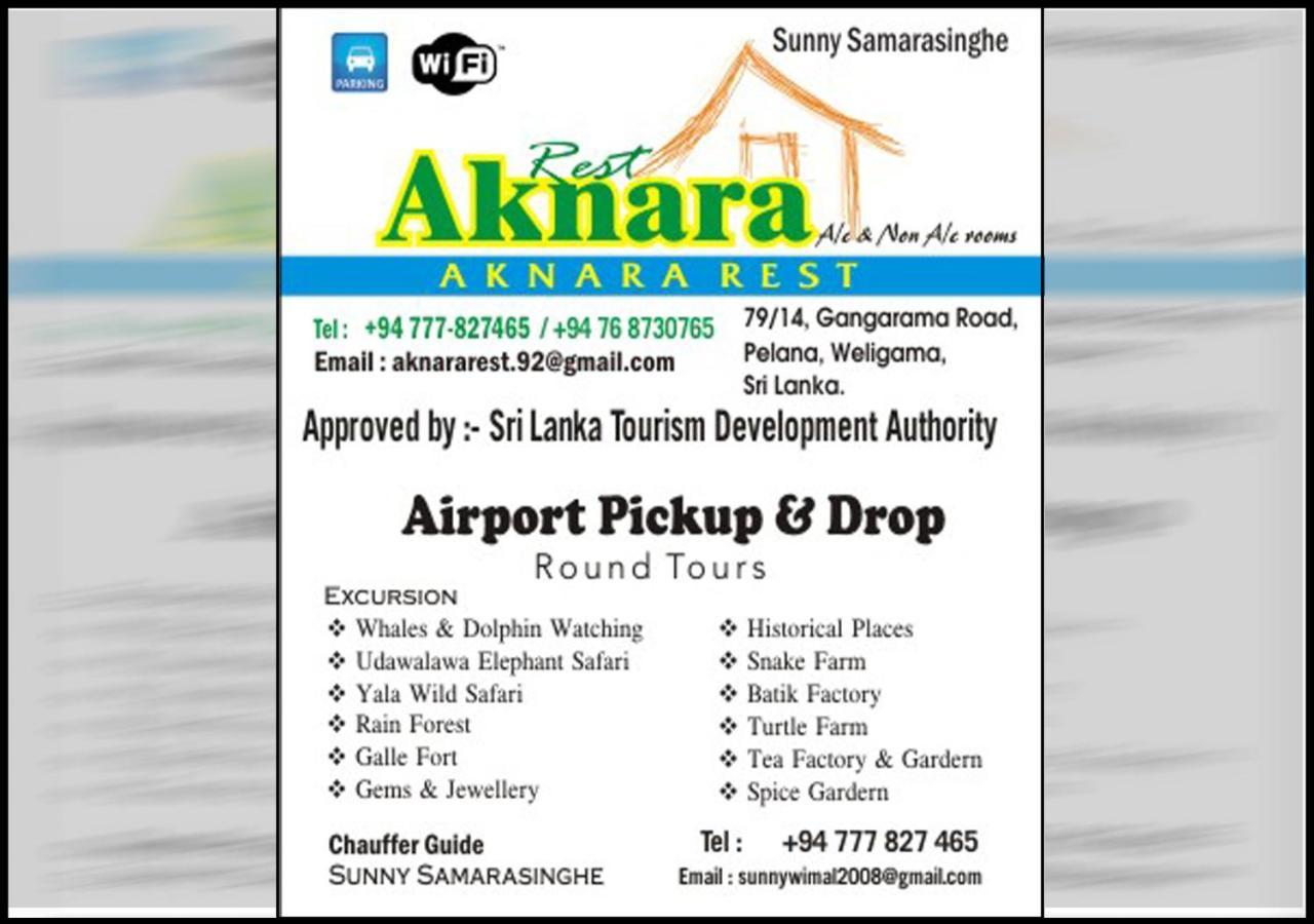 Aknara Rest Hotel Weligama Exterior photo